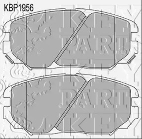 KEY PARTS kbp1956 -  Комплект тормозных колодок, дисковый тормоз